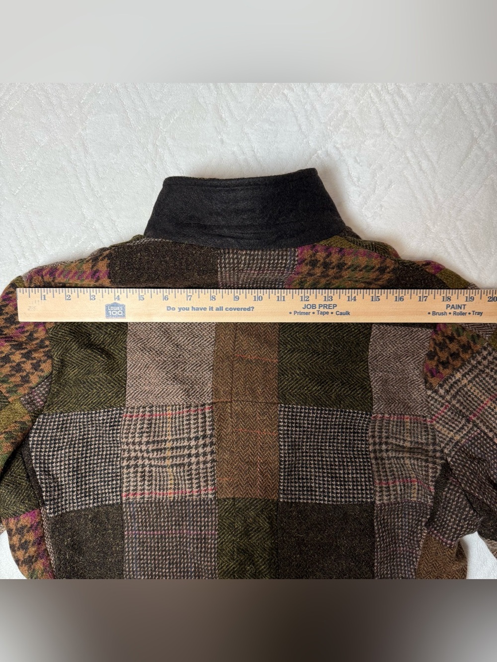 Dark Academia Daniel Cremieux M Patchwork Wool Tweed Blazer Sport Coat - Picture 11 of 11